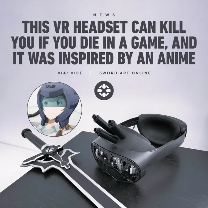 This VR Headset That Can Kill If You Die In Game Was Inspired By an Anime

Via: Vice