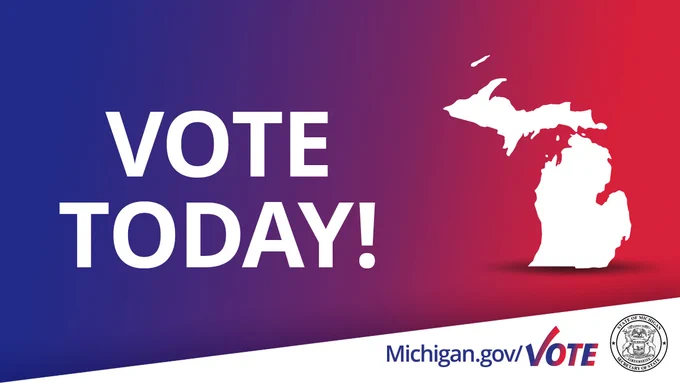 Vote today! Image of Michigan
Michigan.gov/Vote