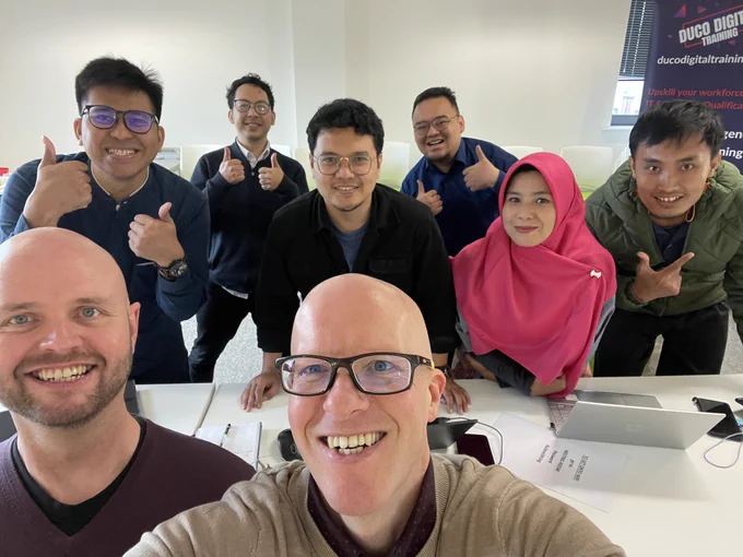 University lecturers from Indonesia training in AI with Duco Digital