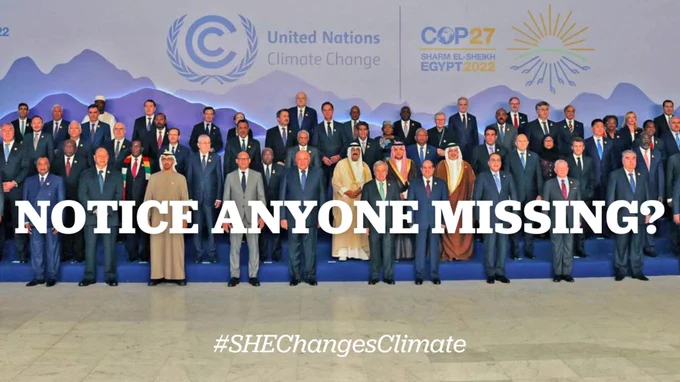 Global leaders at COP27 - all men