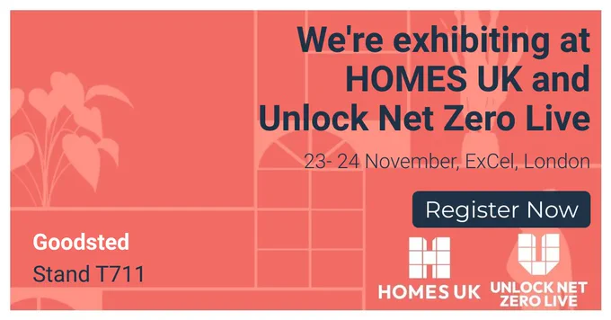 We're excited to share that Goodsted is exhibiting at @homesevent this year on 23-24th November at ExCel, London 🌟 Come and join us at our stand at T711! 