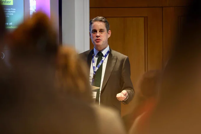 Simon Baugh presenting at a breakout session at Influencing the Future.