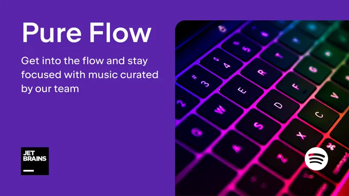 Pure Flow developer music playlist by JetBrains