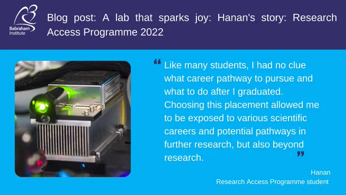 Quote pulled from the article next to a laser used for flow cytometry
