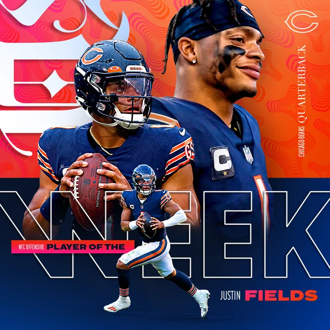 Justin Fields NFC Player of the Week
