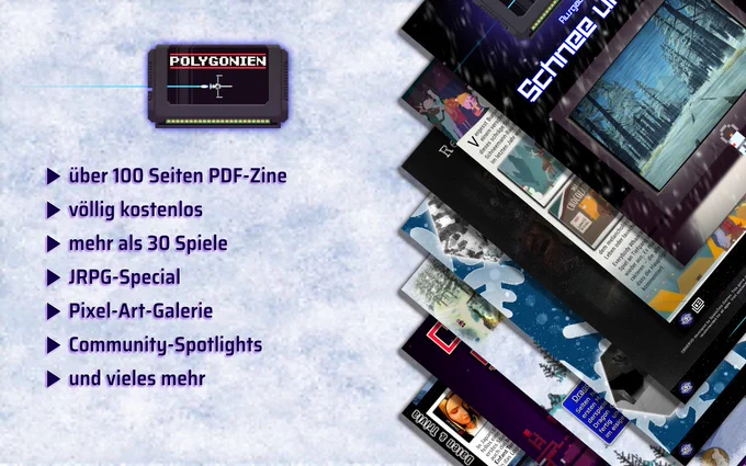 Infoflyer für ein PDF-Magazin über Videospiele