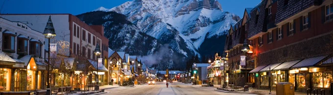 Downtown Banff Alberta