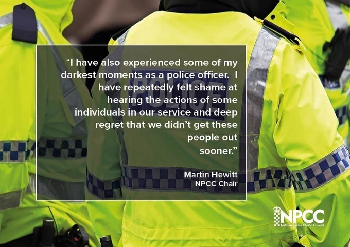 But I have also experienced some of my darkest moments as a police officer.  I have repeatedly felt shame at hearing the actions of some individuals in our service and deep regret that we didn’t get these people out sooner. 
