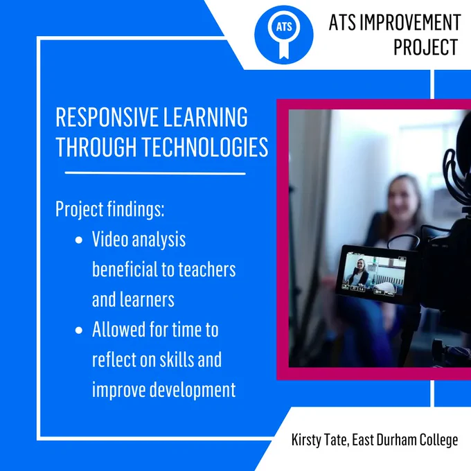 Responsive learning through technologies - ATS improvement project graphic