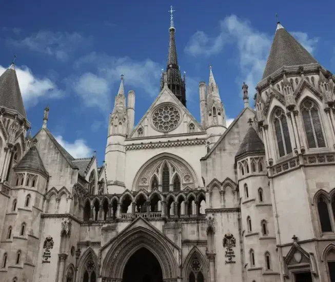 Court building in the sunshine