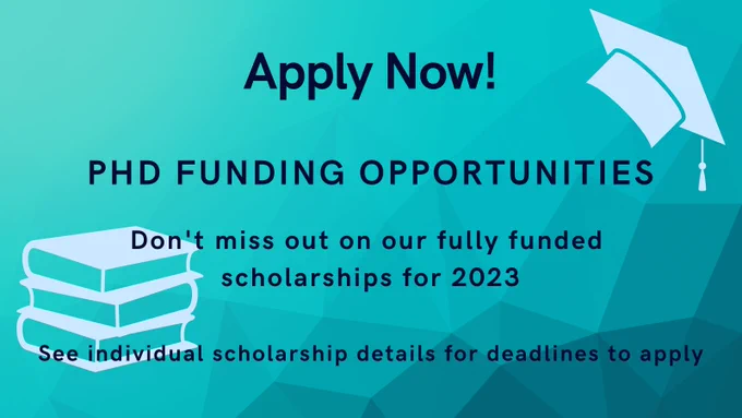decorative image with text about scholarships