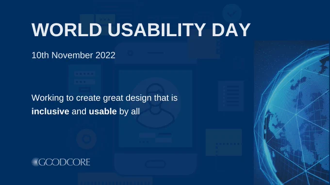 World Usability Day - 10th November 2022