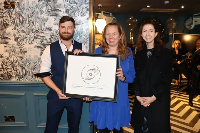 Visible Difference Industry Award which was accepted by Michelle O’Rourke and Katie Martin from An Post