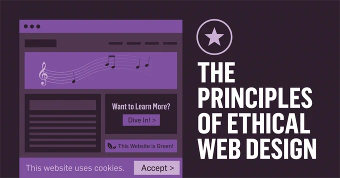 Text: The Principles of Ethical Web Design