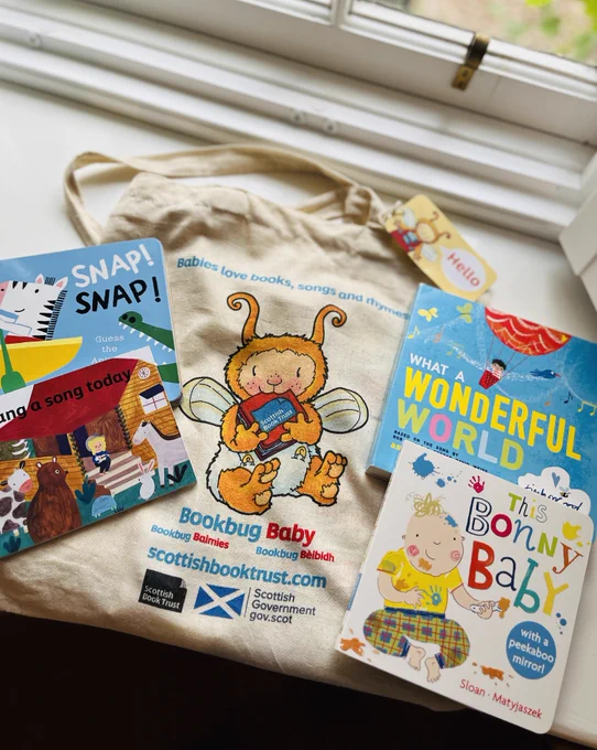 Scottish Book Trust’s Bookbug Baby bag.