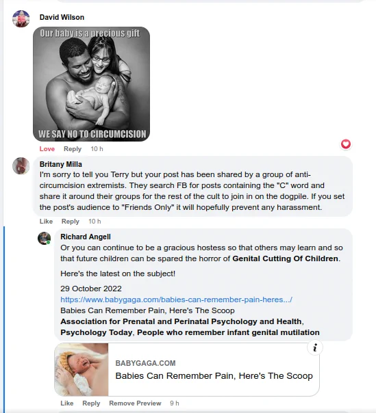 29 October 2022
https://www.babygaga.com/babies-can-remember-pain-heres-the-scoop/

See also: Updated July 2022, with 48 references
https://www.doctorsopposingcircumcision.org/for-professionals/psychological-impact/