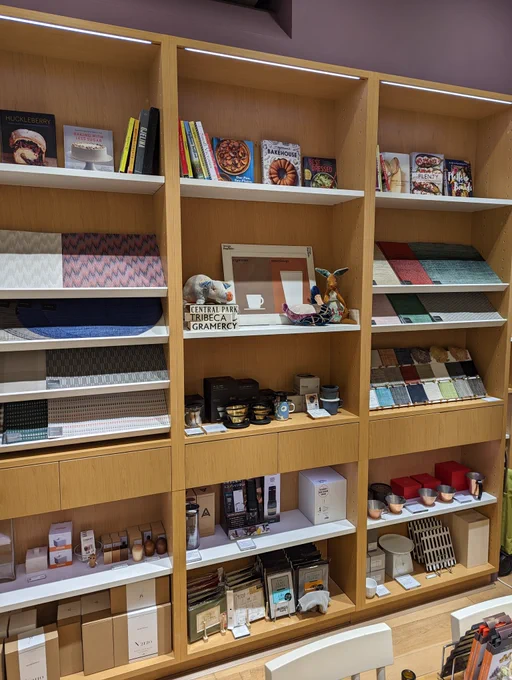 photo of shelves at Itoya in Ginza, Tokyo