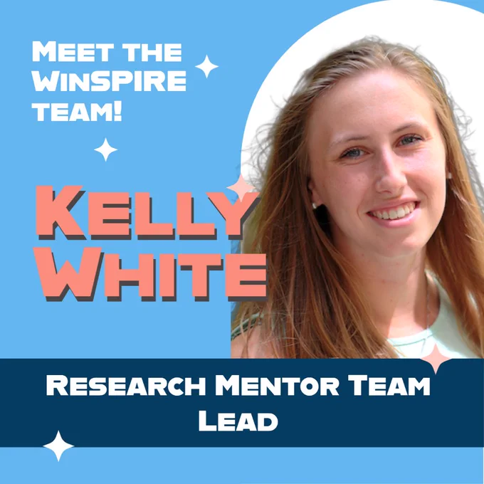 A photo of Kelly White, our research mentor team lead. 