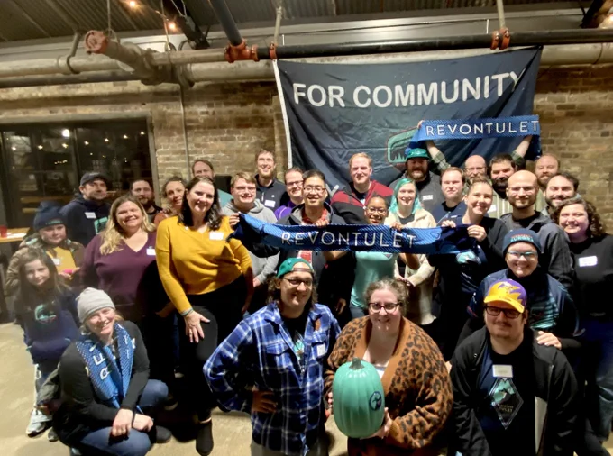 Revontulet Members at the inaugural Friendsgiving