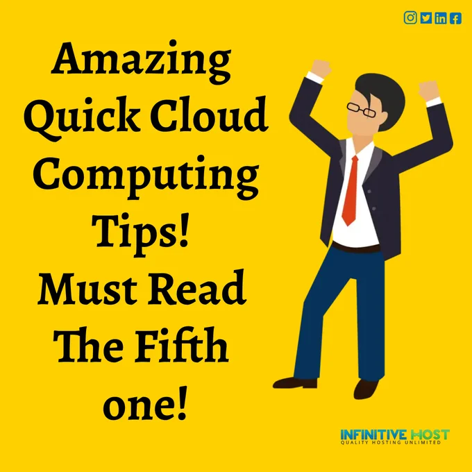 Cloud computing can never be boring when it comes to growing your business.

just check out these quick tips for cloud computing that can do wonders for your business.

Cloud computing is a boon for businesses to enhance their network’s capabilities in a way that is both convenient and powerful, as well as cost-effective and scalable. Due to its high reliability and adaptability, cloud computing is becoming the first choice of many businesses which also helps them to expand and grow in the virtual world.

Quick tips for your cloud computing network are…
*Using reliable cloud computing services like Amazon will enhance the application’s performance speedily and efficiently.
* Ensure your apps are safe and secure
* Beware while introducing your remote device’s policies
* Monitor the multi-cloud configuration
* Always save files for backup
* get more focus on security measures.