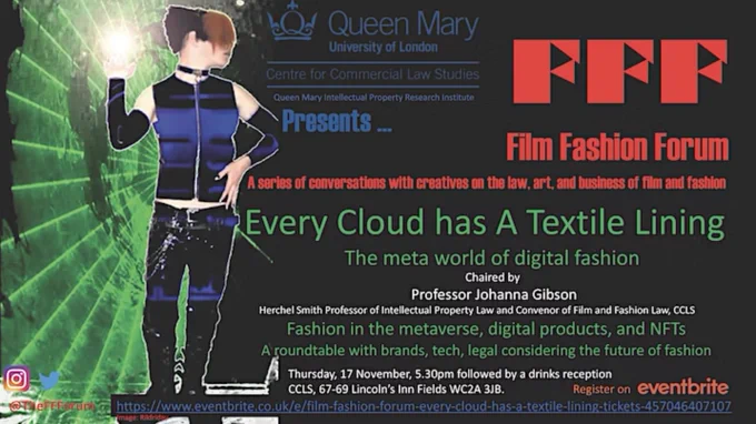 Advertisement of the Film Fashion Forum