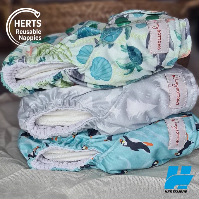 pile of reusable nappies