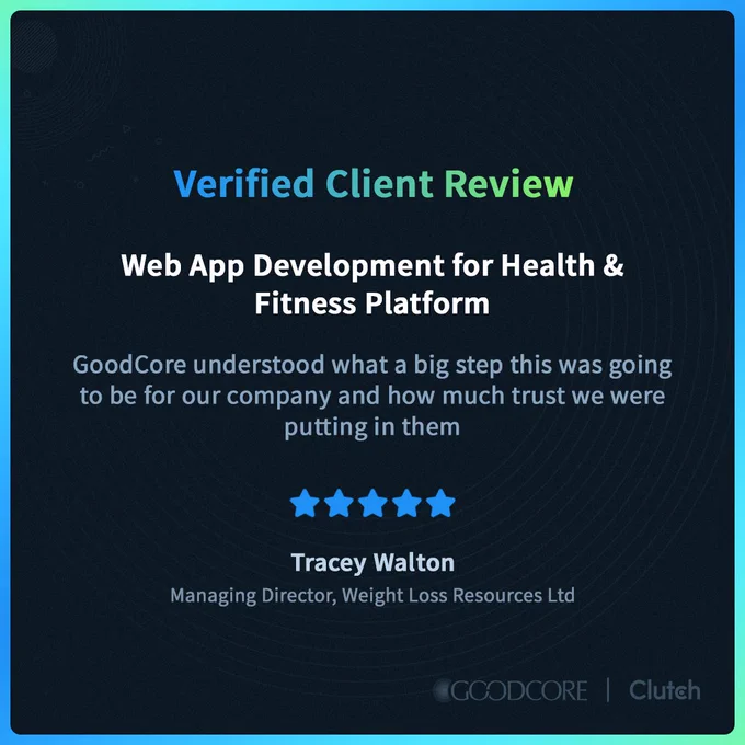 Health and Fitness App Development - Verified Clutch Review