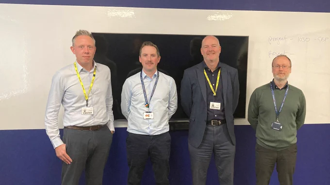 Optilan's Technlogy and Bid departments meeting with the team from Silent Sentinel. 