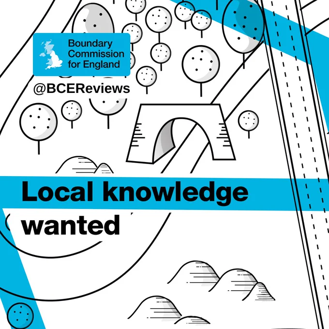 Local knowledge wanted written on cartoon map, and the BCE logo and handle @BCEReviews
