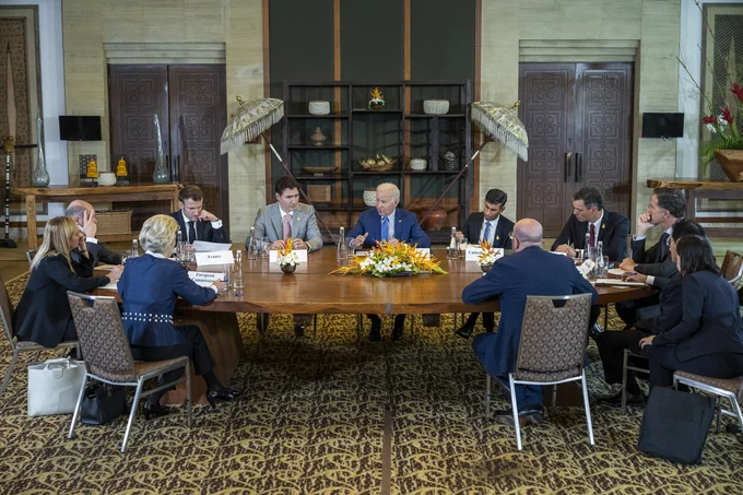 President Biden meets with G20 and NATO Leaders. 