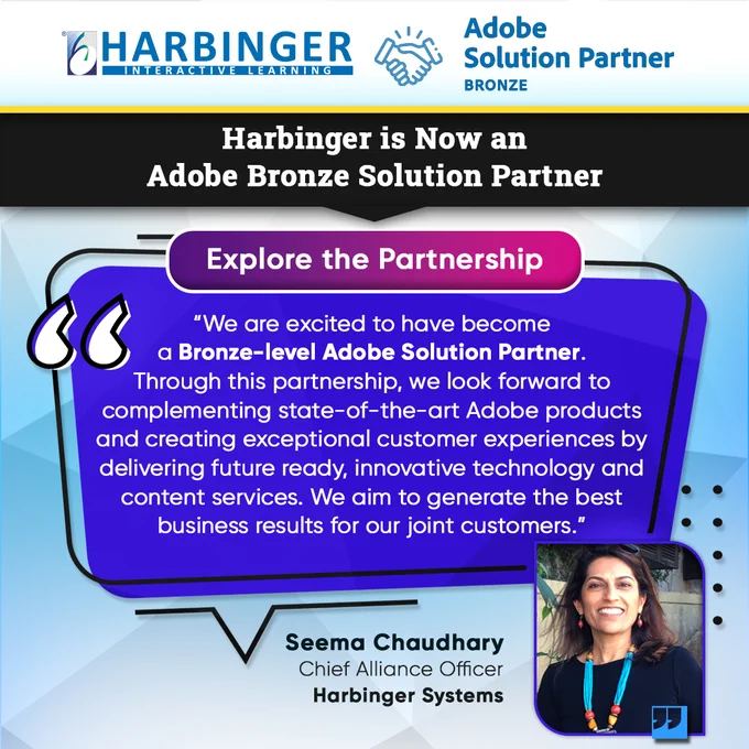 Harbinger Partners with Adobe, Becomes Adobe Bronze Solution Partner