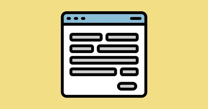 Illustration of a webform