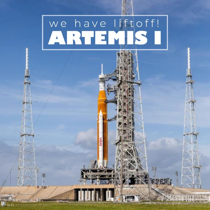 NASA's Space Launch System (SLS) sits on Launch Pad 39B at Kennedy Space Center.