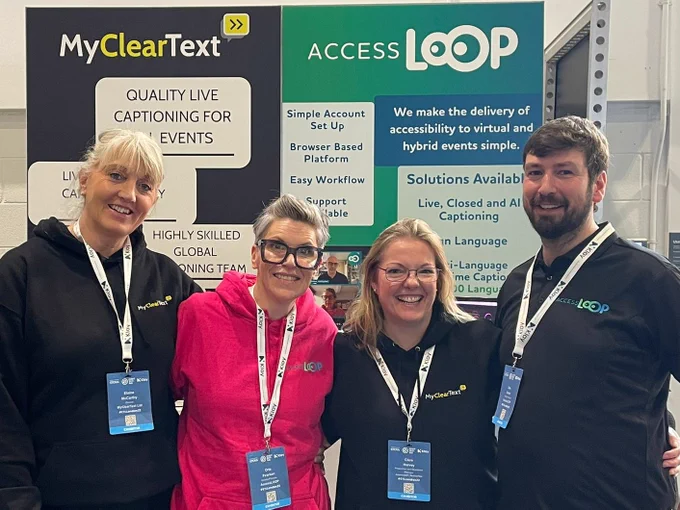MyClearText and AccessLOOP team at Event Tech Live