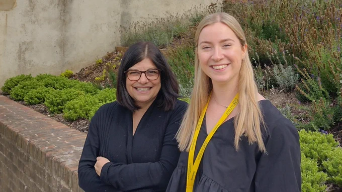 ​Curesponse UK Laboratory Manager Dr Sandra Hanks (left) and Laboratory Technician Naoise Costelloe (right)