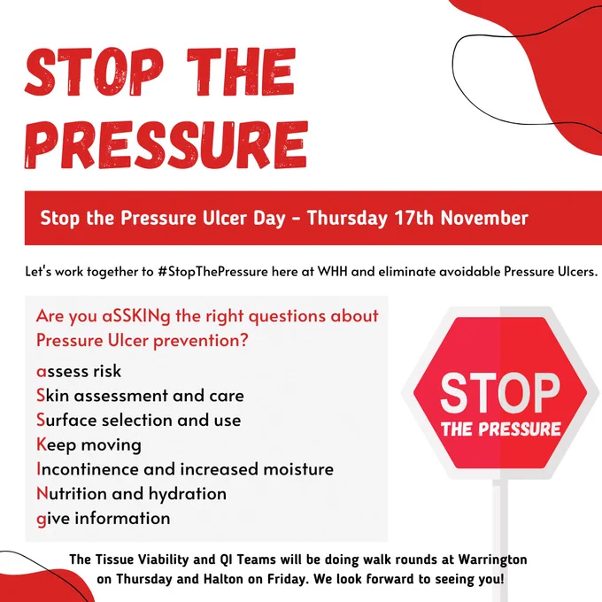 WHH's Stop The Pressure Day poster 
