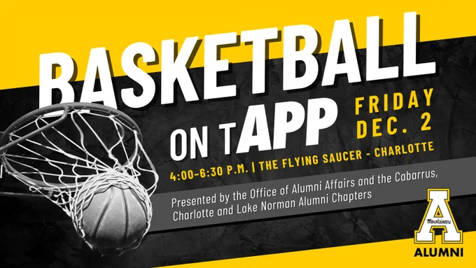 Basketball on tAPP: Friday, Dec. 2 from 4 to 6:30 p.m. at the Flying Saucer Charlotte
