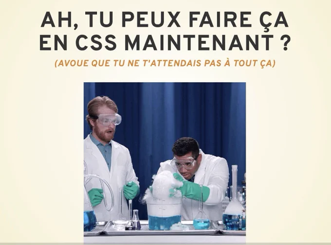 diaporama de la conférence sur CSS