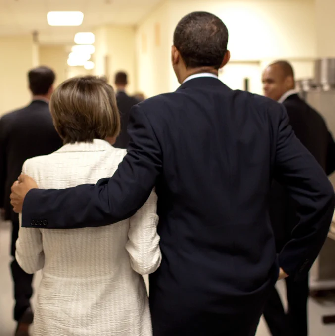 President Obama with Speaker Nancy Pelosi in DC.