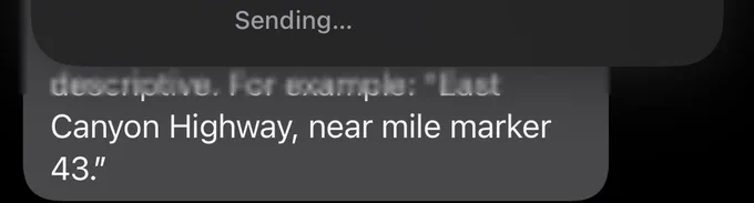 Text with a low-radius blur that terminates at an obvious horizon vs smoothly disappearing. Looks more like JPEG artifacts than blur.