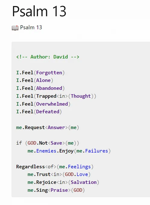 Psalm 13 (in code) with vastly improved colorization