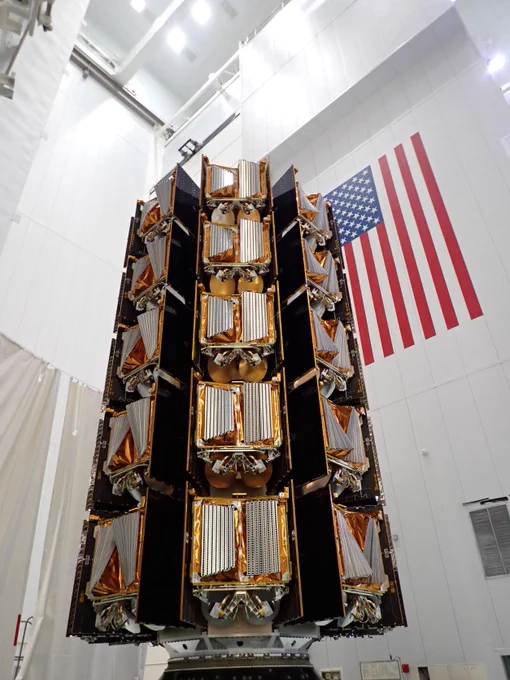 Satellites fully integrated onto dispenser