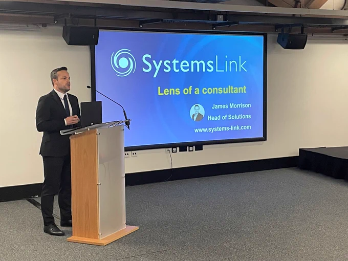 We've had a fantastic morning at the Energy Live News Consultancy Conference (ELCC), discussing the Lens of a Consultant 2.0 - Future outlook. 

Thank you to everyone who came to listen to James Morrison, SystemsLink's Head of Solutions. 

We hope everyone who is attending has enjoyed the day so far; it's been a pleasure to be involved and we're proud to have shared our insights amongst all the incredible fellow speakers. 

If you have a specific question you want to discuss about your business with the team, come and say 👋; we're on Stand 10!

#ELCC2022 #EnergySoftware #NetZero #Event 