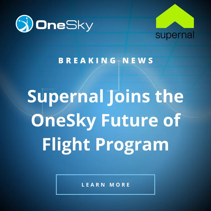 Supernal joins the OneSky Future of Flight program.
