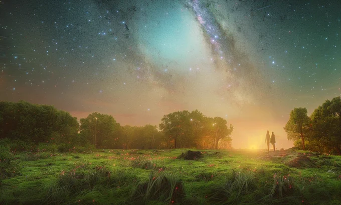 Prompt: a dream of a billion dreamers dreaming of distant galaxies by Caspar David Friedrich 4k, 8k, Hasselblad, Nikon, Fuji X-100, timelapse, octane render, trending on artstation, artstationhd, artstationhq, vimeostaffpick, incredible, wow, amazing, insane, lush, colorful, beautiful, ethereal 

Seed: 1035706011

Width: 1280
Height: 768
cfg_scale: 7
Steps: 100
Sample: (Auto)
Model: Stable Diffusion v2.0-768
UI: beta.dreamstudio.ai