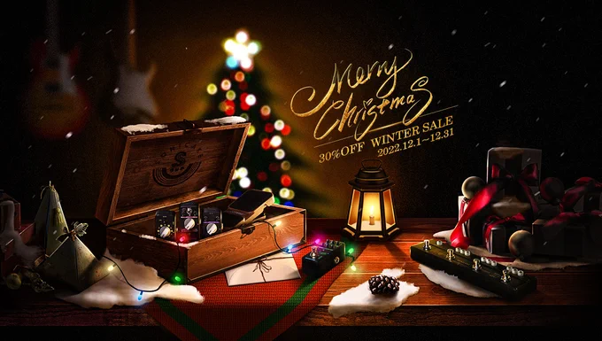 Guitar pedals online store SONICAKE continue a 30% OFF winter & Christmas sale until New Year!
