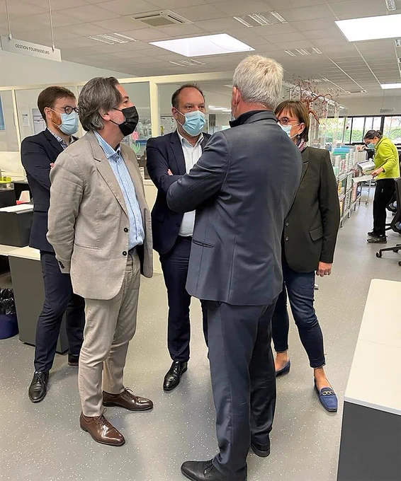Photo illustrant la visite de l'ESAT 