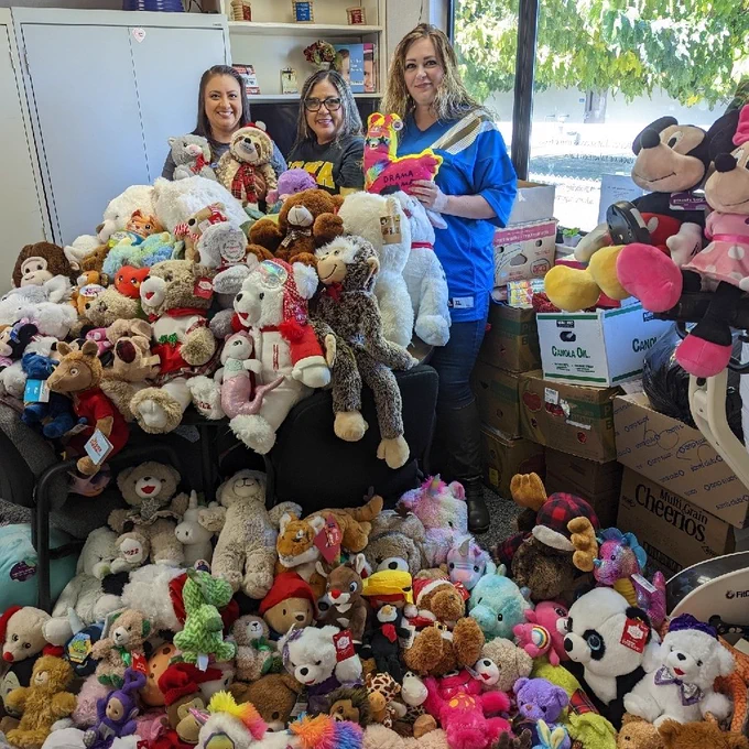 teddy bear toss