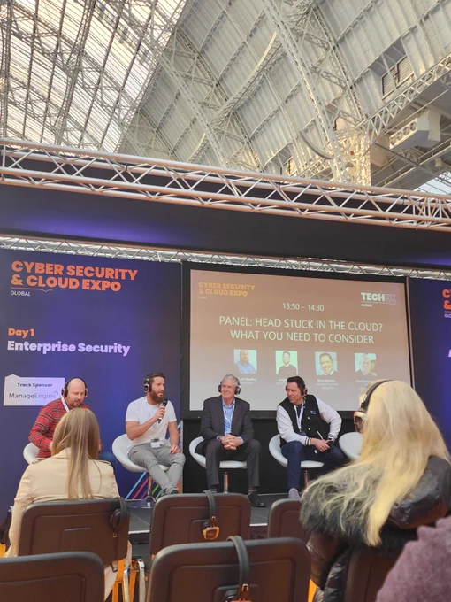 Andrew Mori is giving his expert take on "Head Stuck in the Cloud? What You Need to Consider" alongside Duncan MacRae, Paul Simmonds, and Brian Melville.