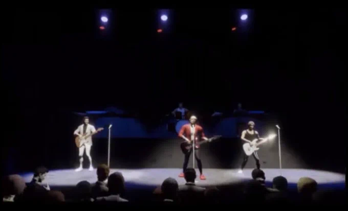 Image of a study on the experience of being in a VR rock concert.